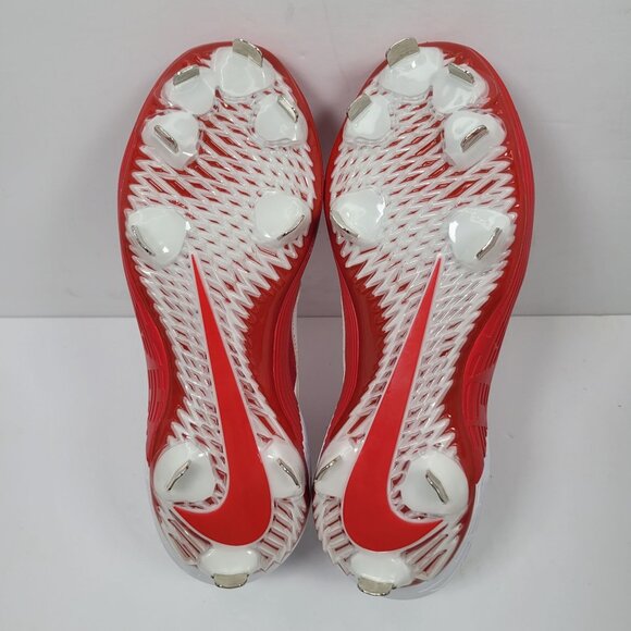 Nike Alpha Huarache Elite 2 Low Men's Red White Cleats CI2226-400 US Size 7 NWB - Picture 9 of 10